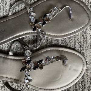 Lane Bryant Rhinestone Sandals womens 11w